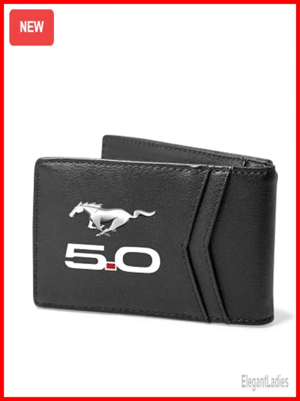 PU Leather Bi-fold RFID Wallet with Car Logo